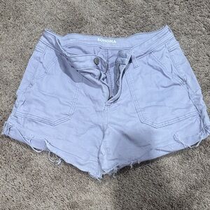 Sonoma Women's Light Gray Jean Shorts